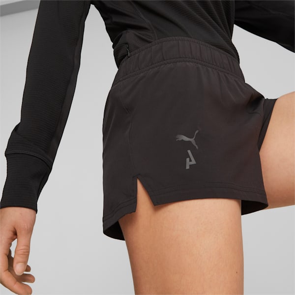 SEASONS Lightweight 3" Woven Trail Women's Running Shorts, PUMA Black, extralarge